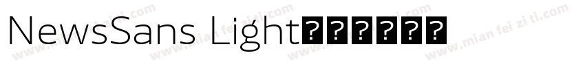 NewsSans Light字体转换